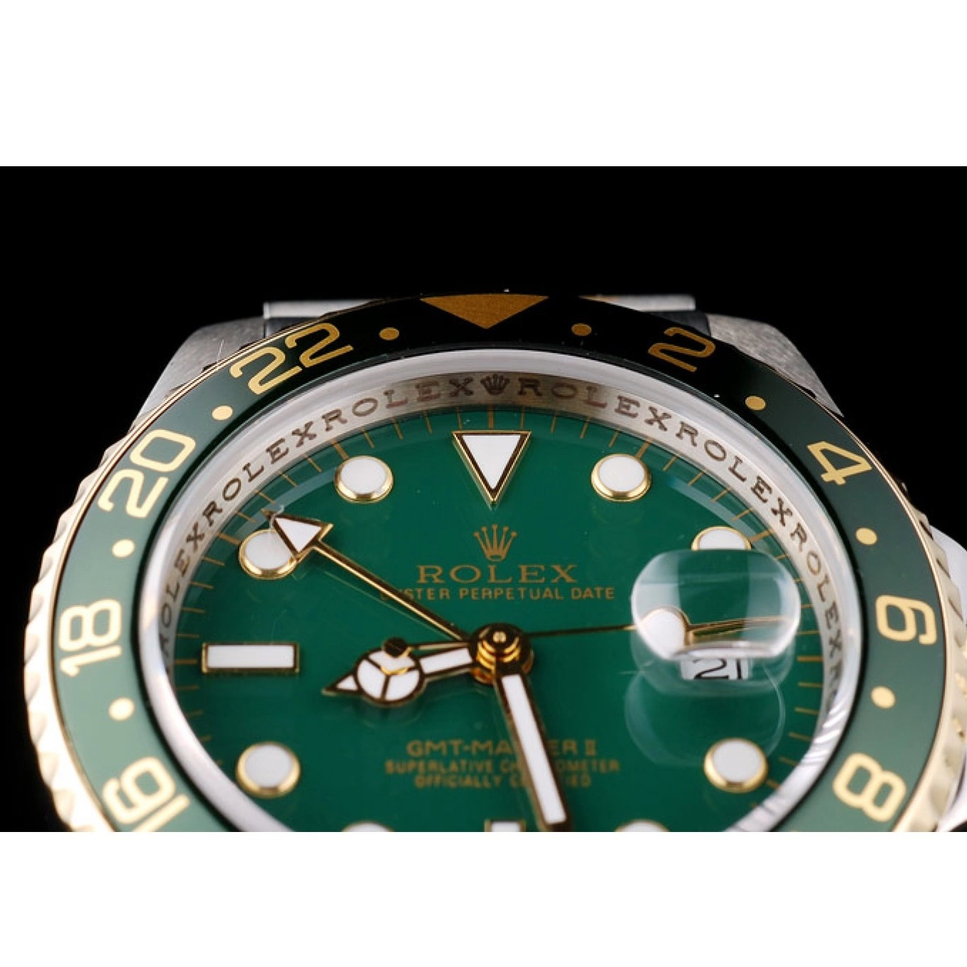 Aaa replica watch Rolex Watch Bezel Green Dial II Master GMT Green Ceramic 0725